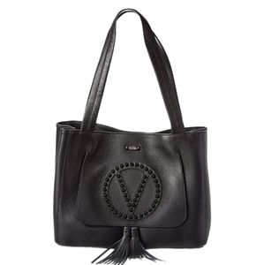 💕HP💕NWT Valentino by Mario Valentino Estelle Rock Leather Tassel Tote💕